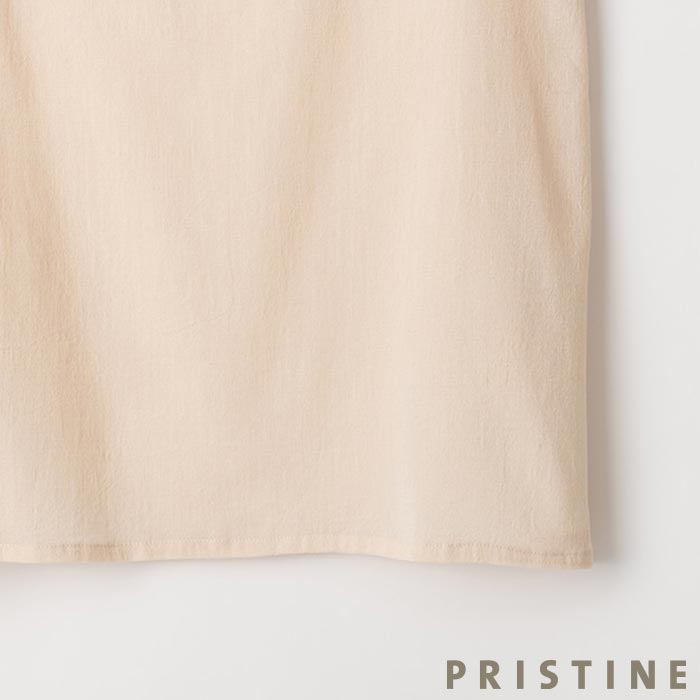 PRISTINE（プリスティン） ちりめんタンクトップ ナチュラル/Mサイズ
